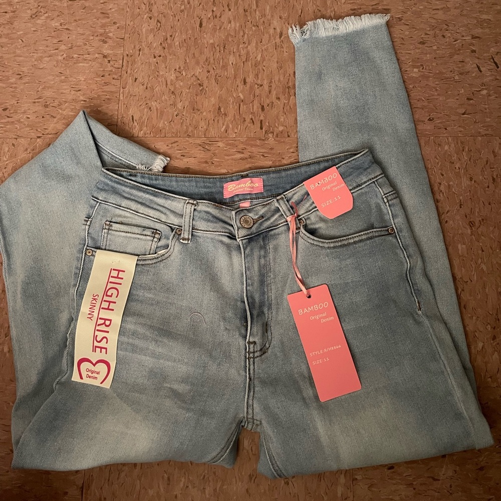 high rise skinny jeans